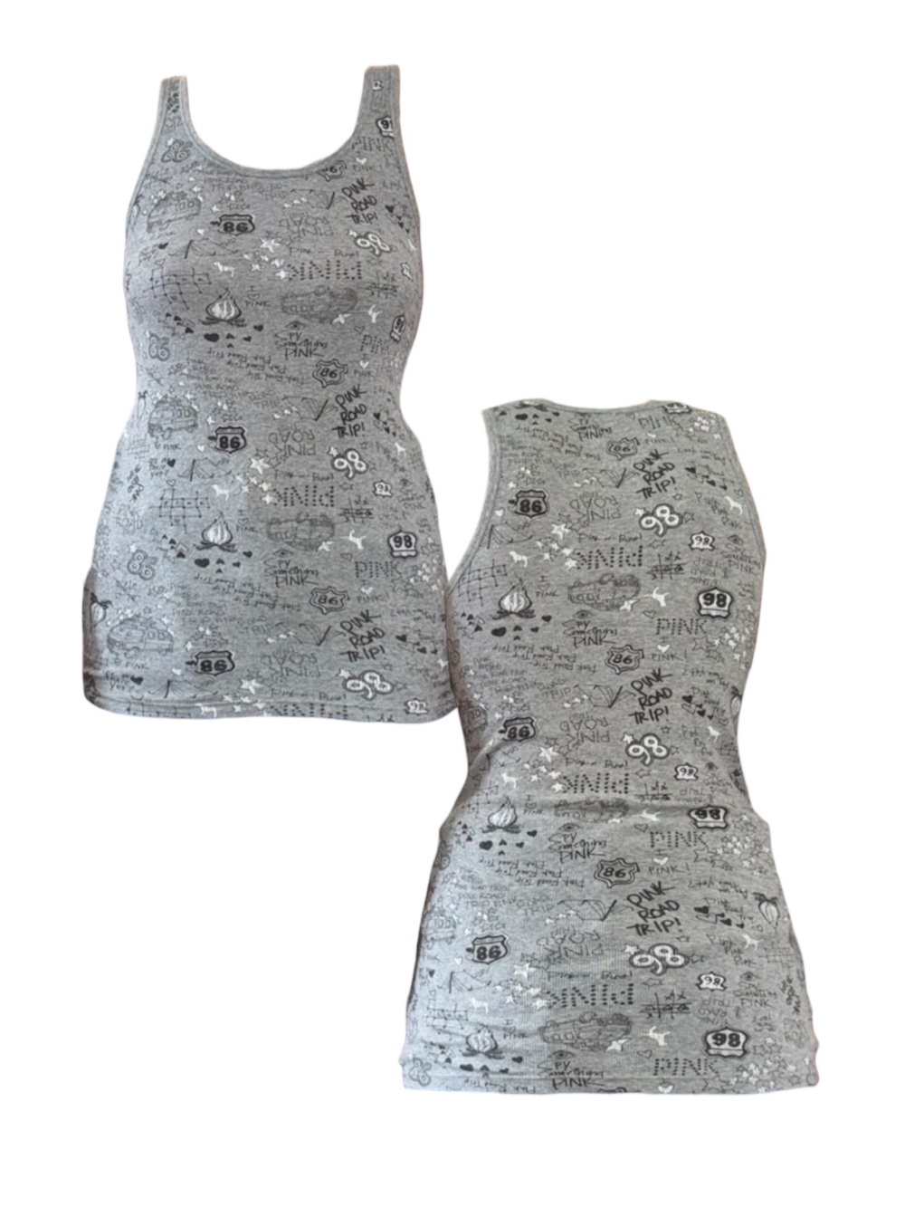 Y2K Victoria’s Secret Pink Graphic Tank Top